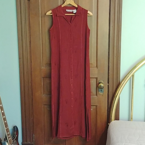 Embroidered Maxi Dress - Picture 1 of 7